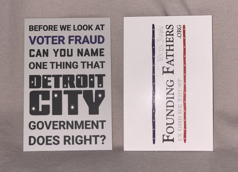 Before We Look at Voter Fraud, Can You Name One Thing Detroit Government Does Right?